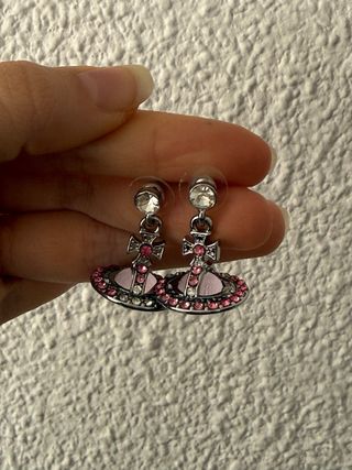 Pendientes Vivienne Westwood Orb Rosa