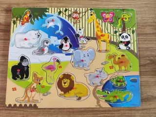 Lote Puzzles Madera Animales