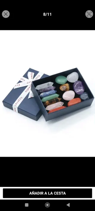 Set minerales naturales caja regalo