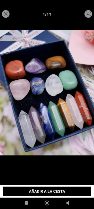 Set minerales naturales caja regalo