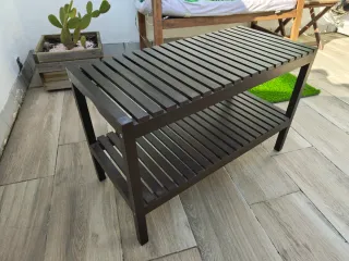 Banco IKEA MOLGER de madera 2 niveles