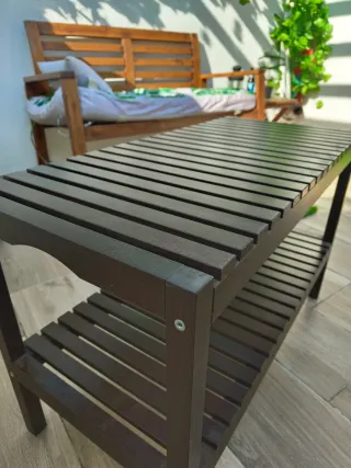 Banco IKEA MOLGER de madera 2 niveles