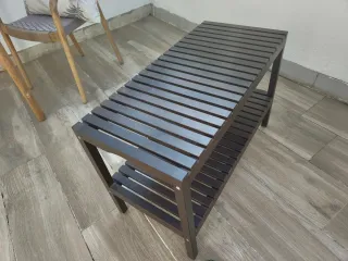 Banco IKEA MOLGER de madera 2 niveles