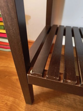 Banco IKEA MOLGER de madera 2 niveles