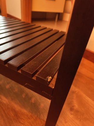 Banco IKEA MOLGER de madera 2 niveles