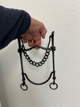 Bocado vaquero forjado a mano hecho por JM Morón