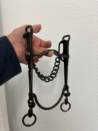 Bocado vaquero forjado a mano hecho por JM Morón