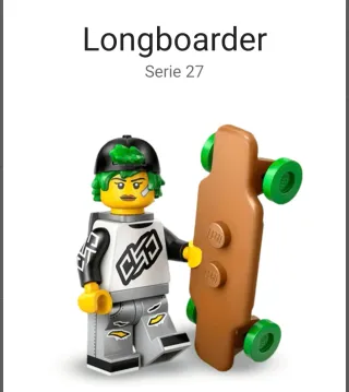 Lego Minifigure Serie 27 Longboarder