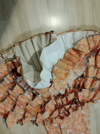 Vestido Flamenca Talla S Volantes