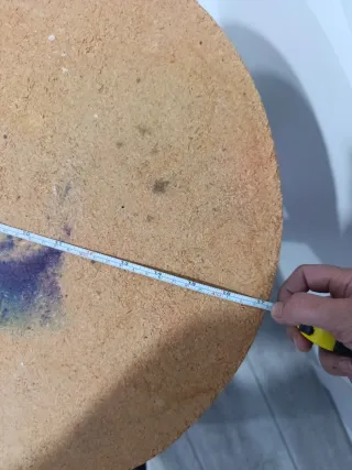 Mesa auxiliar redonda de madera