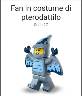 Lego Minifigures Serie 27 Pterodactyl Fan