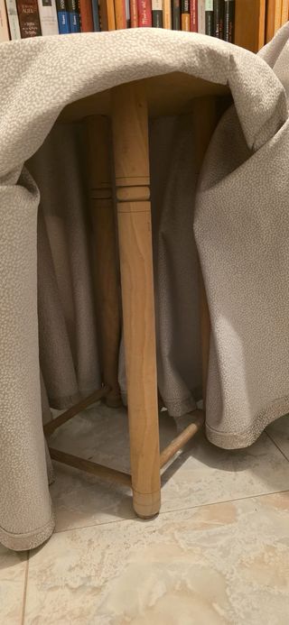 Mesa camilla 50cm con cristal