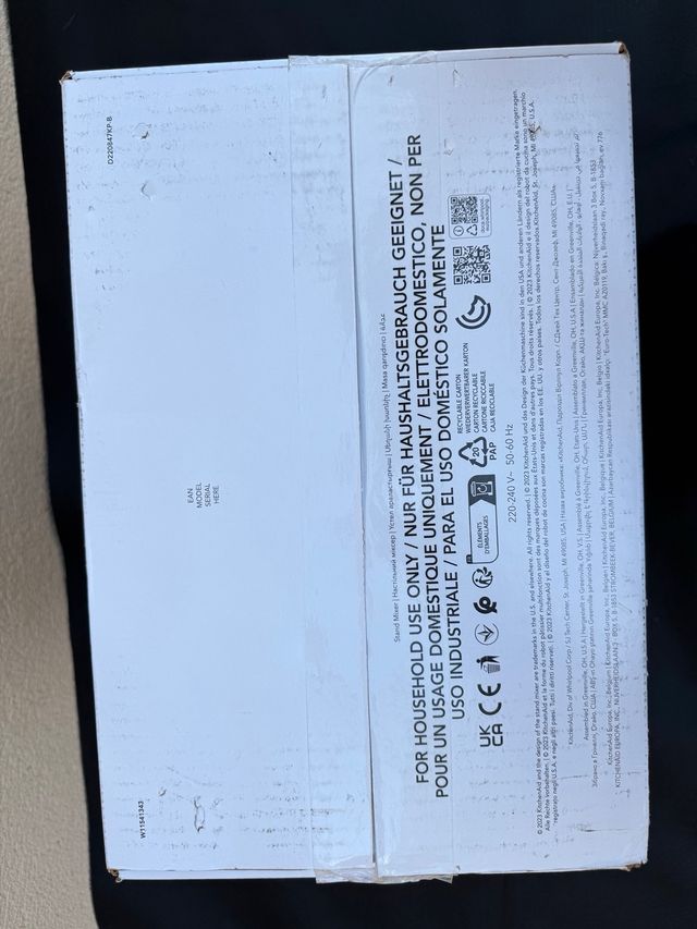 Robot Cocina KitchenAid 4,3L Negro