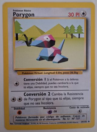 Carta Pokémon Porygon 30 PI