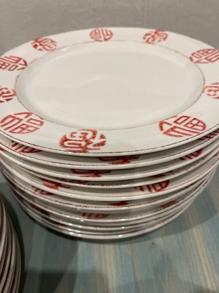 Vajilla china comprada en Sandra Marques