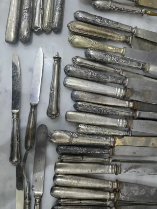 Posate Argento 800 Forchette Cucchiai Coltelli