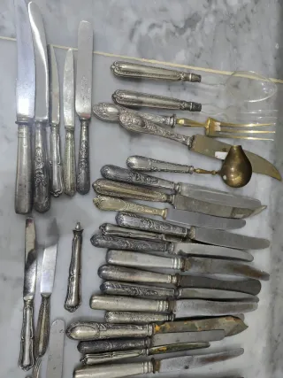 Posate Argento 800 Forchette Cucchiai Coltelli