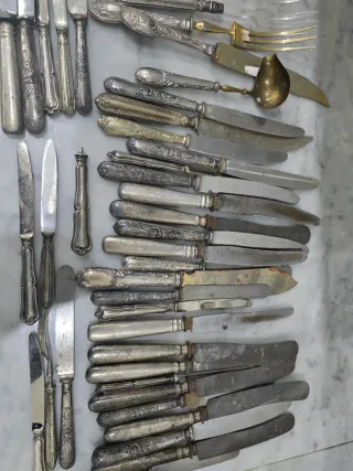 Posate Argento 800 Forchette Cucchiai Coltelli