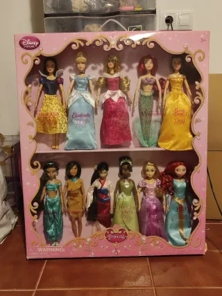 Pack 11 Muñecas Disney Store Princesas