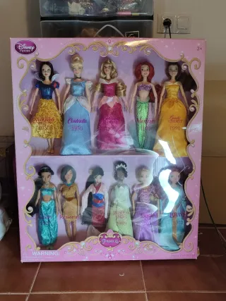 Pack 11 Muñecas Disney Store Princesas