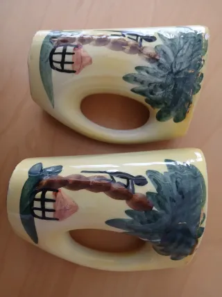 Juego 2 tazas vintage