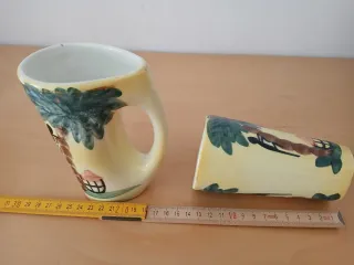 Juego 2 tazas vintage