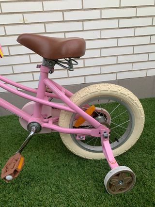 Bicicleta rosa vintage 14 pulgadas