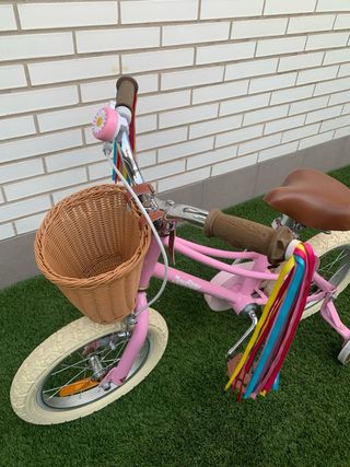 Bicicleta rosa vintage 14 pulgadas