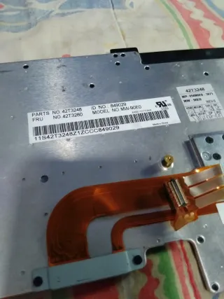 Teclado portátil Lenovo Negro