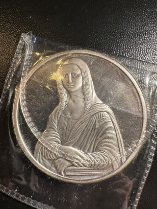 Moneda Plata Leonardo Da Vinci 1519