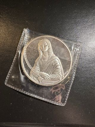 Moneda Plata Leonardo Da Vinci 1519