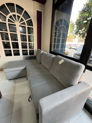 Sofá Cama Akire Gris Terciopelo