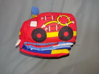 Libro de tela camión bomberos para bebé