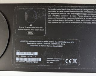 Apple Watch Nike SE 44mm GPS Cinza Espacial