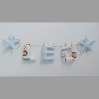 Guirnaldas nombres decoración bebé niño niña