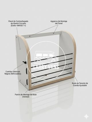 Revistero Bolsillero Camper Contrachapado HPL