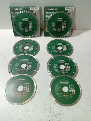 Lote 6 125mm Discos Diamante Parkside