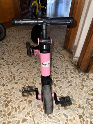Triciclo y Bicicleta 2 en 1 Rosa