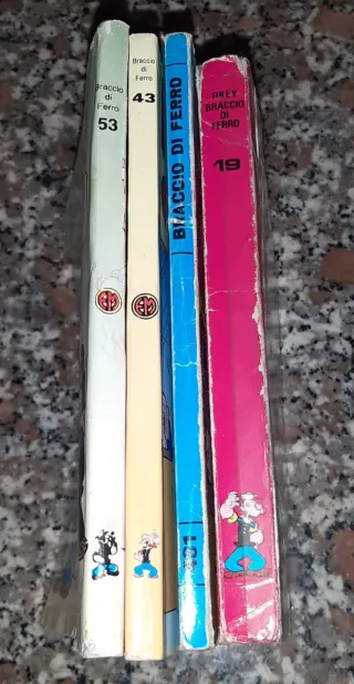 Lotto 4 fumetti Braccio di Ferro