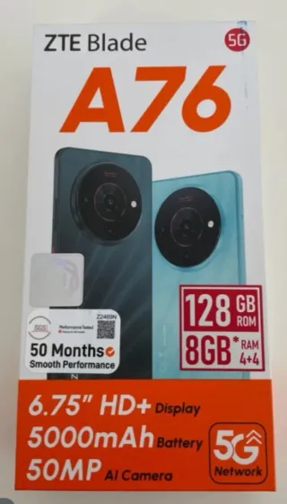 ZTE Blade A76 128GB 8GB RAM 5G