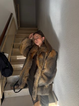 Chaqueta de pelo natural