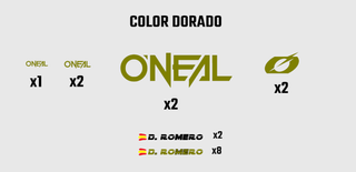 Pegatinas personalizadas vinilo O'Neal