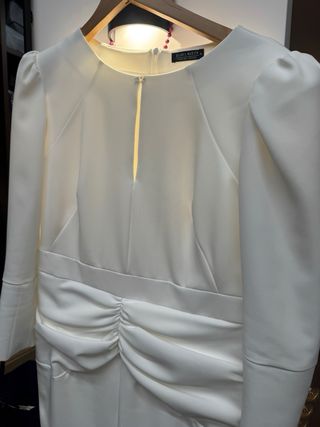 Vestido cóctel Blanca Martin blanco