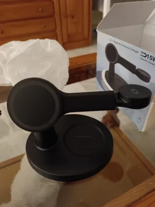 Base Carga Inalámbrica Magnética 3 en 1