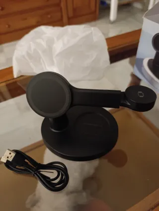 Base Carga Inalámbrica Magnética 3 en 1