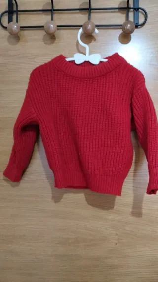 Jersey de punto rojo Shein