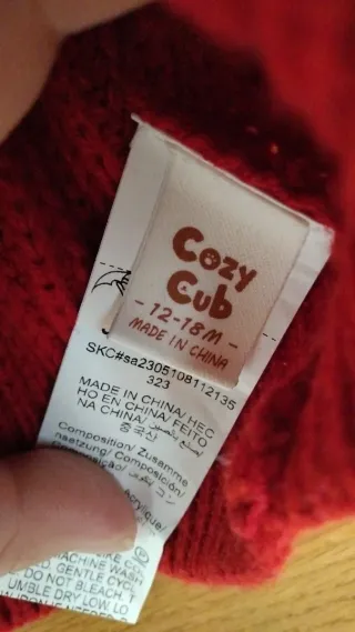 Jersey de punto rojo Shein