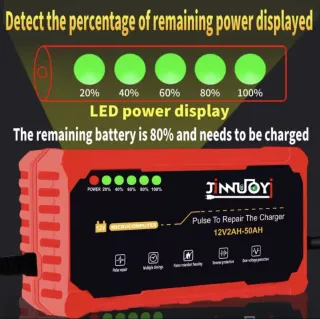 Cargador Batería Coche 12V 2AH-50AH