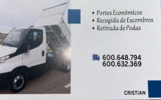 Todo tipo de portes mudanzas y retirada de econbro