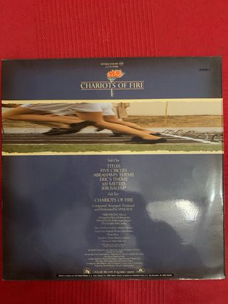 Vinilo Vangelis Chariots of Fire Soundtrack